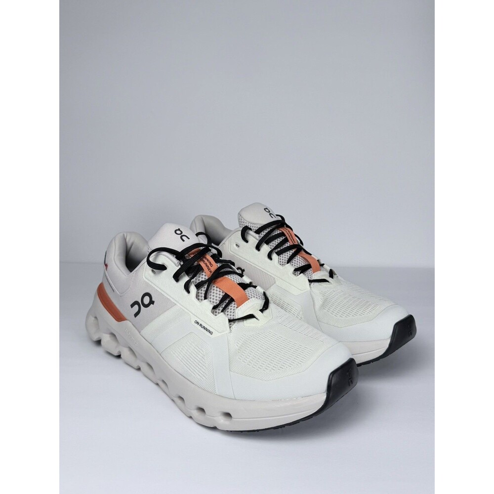 On Cloudrunner 2 Men’s Size 12 Undyed Sand White Orange Running Shoes
